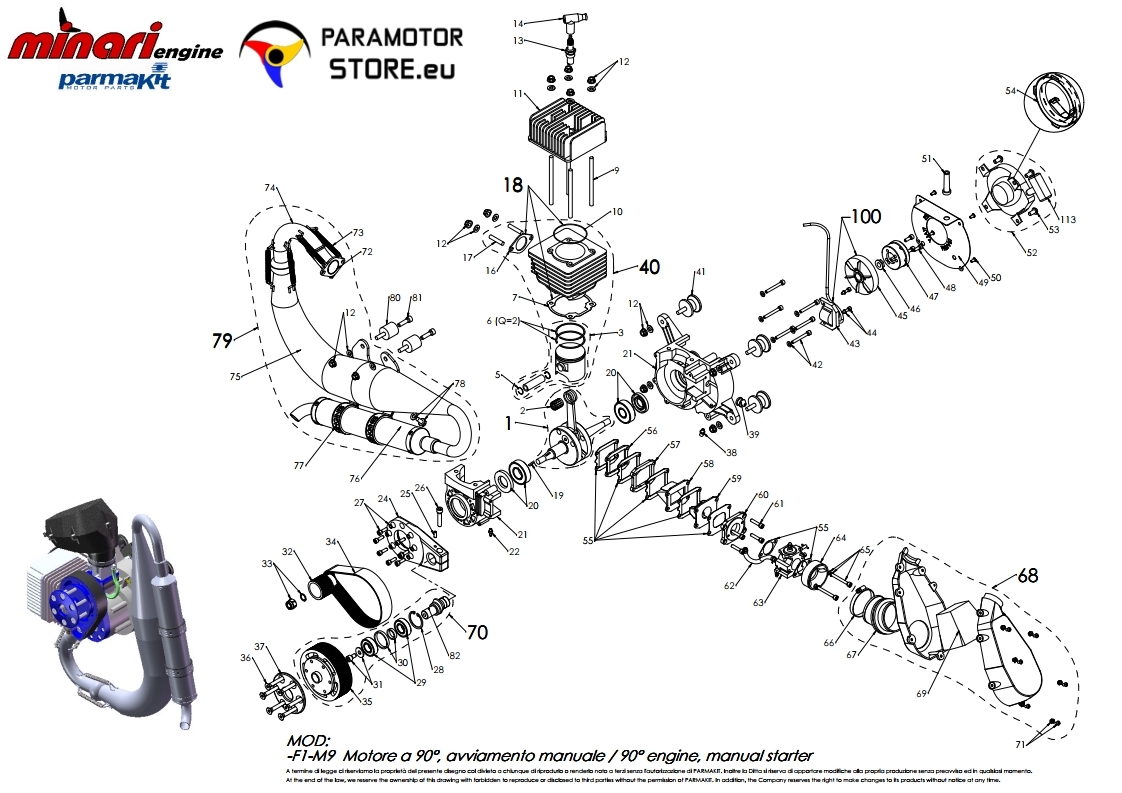 F1-M9 | Motor | Engine | Moteur