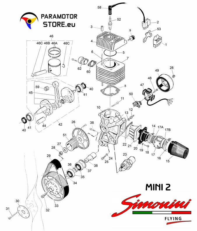 Simonini Mini 2 Plus | Repuestos | Spares | Piéces